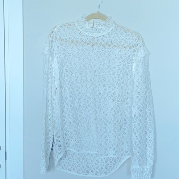 Sandro Colette lace blouse NWT size L - Picture 5 of 9